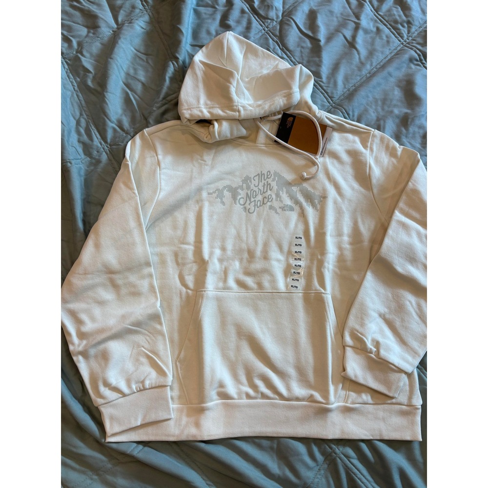 The North Face Womens Evo Sparkle HD Hoodie White Dune Size XL